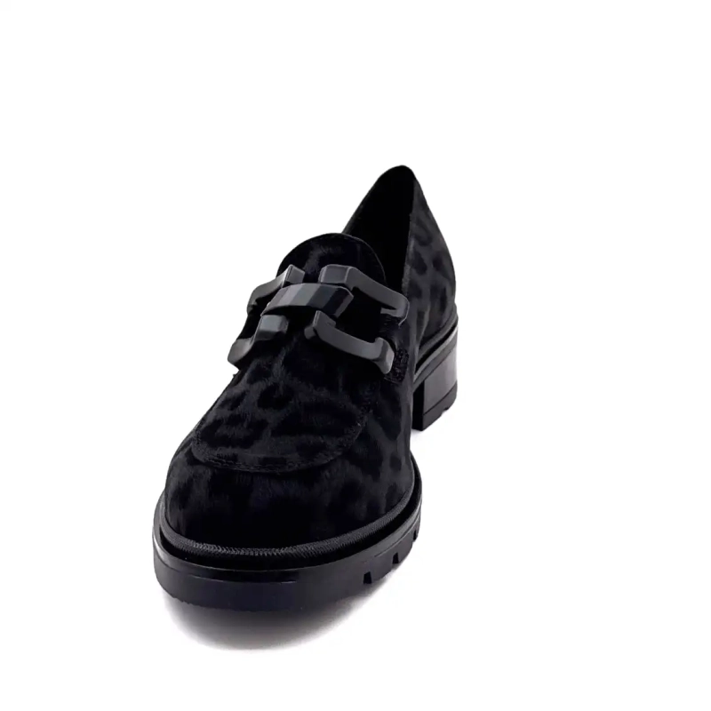 Ivoire 3q5833 Zwart Leo Patroon Ivoire Chaussures