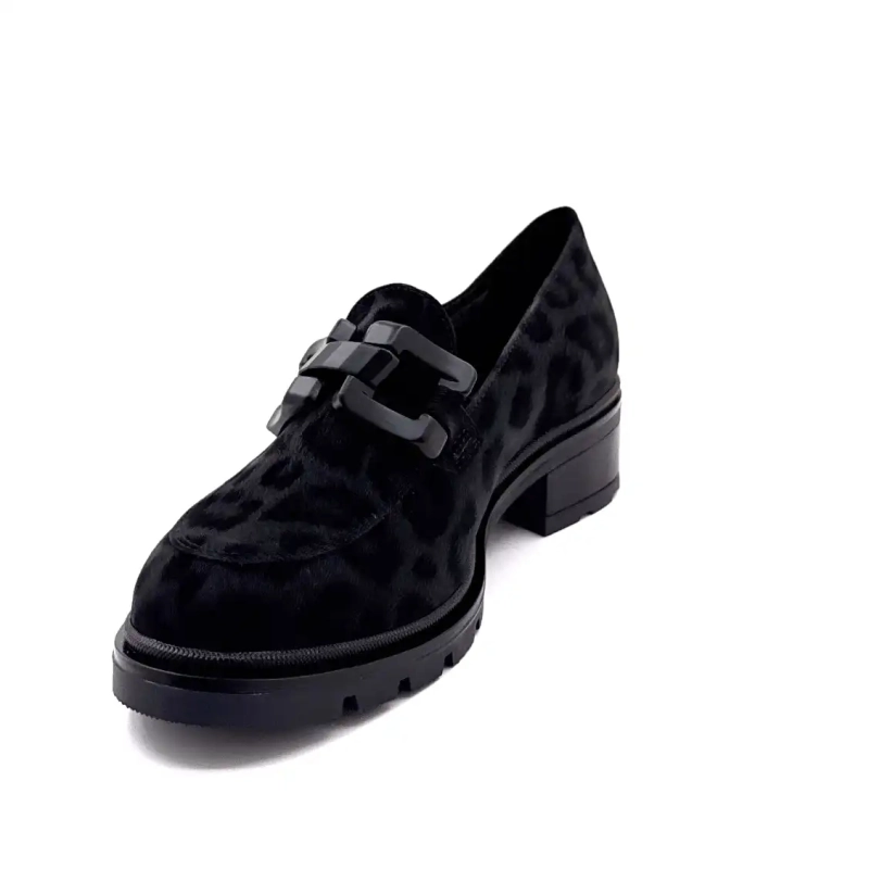 Ivoire 3q5833 Zwart Leo Patroon Ivoire Chaussures