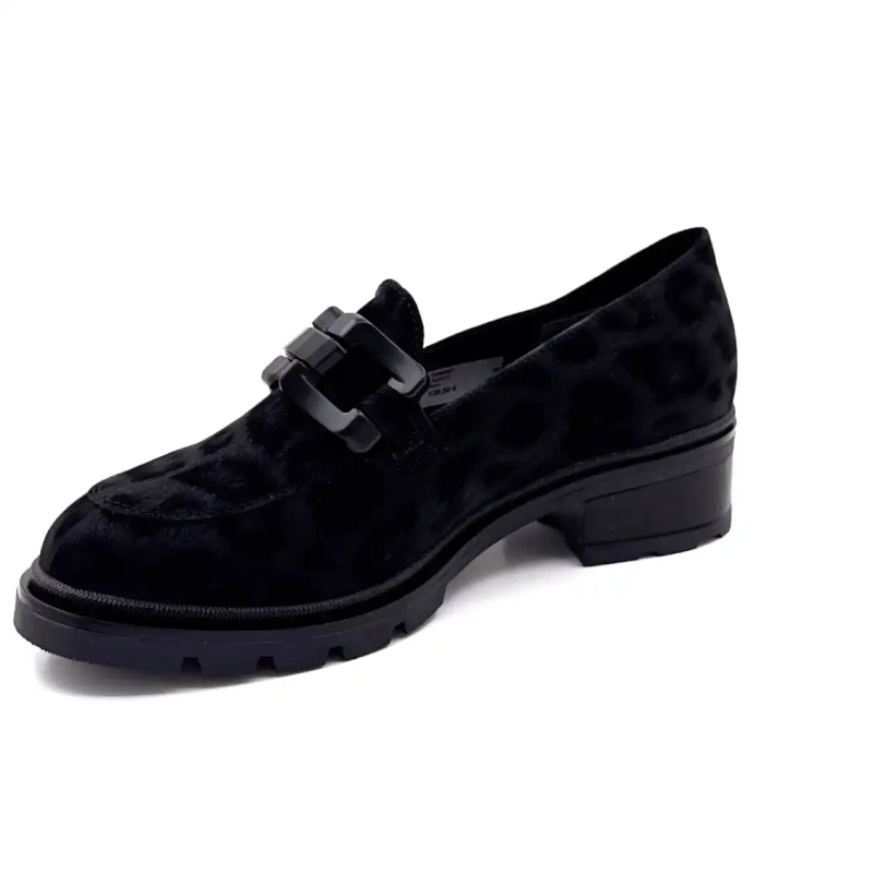 Ivoire 3q5833 Schwarzes Leo-Muster Ivoire Chaussures