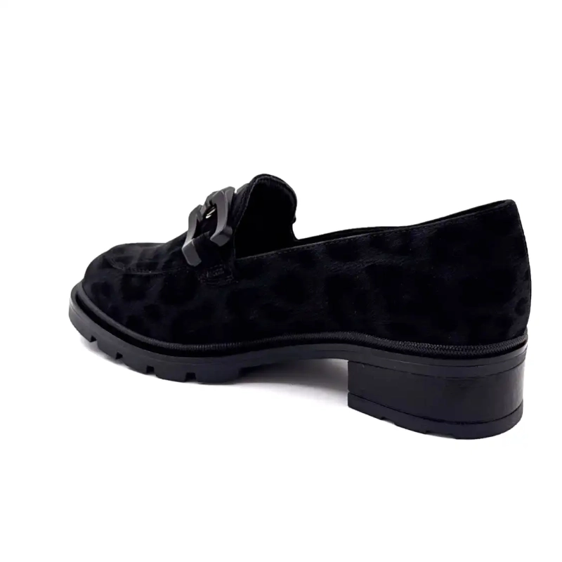 Ivoire 3q5833 Zwart Leo Patroon Ivoire Chaussures