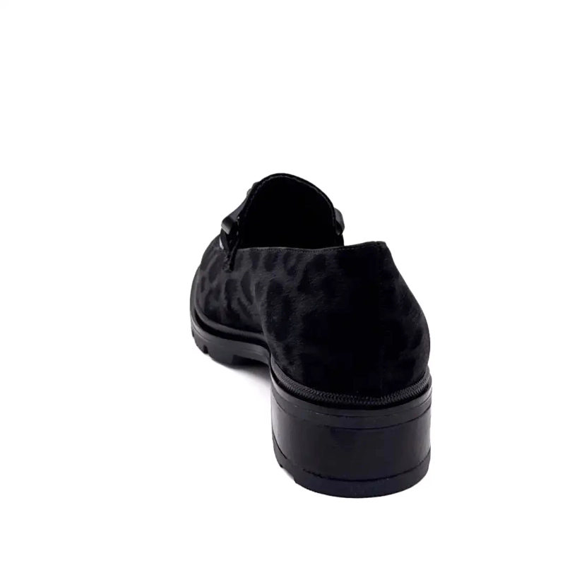 Ivoire 3q5833 Black Leo Pattern Ivoire Chaussures