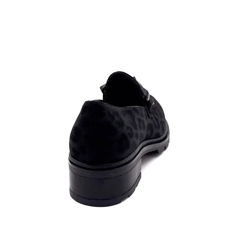 Ivoire 3q5833 Svart Lejonmönster Ivoire Chaussures