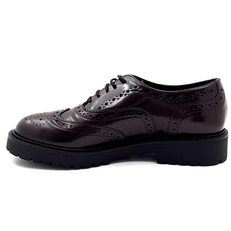 Ivoire 745838 Schokoladenbraunes Leder Ivoire Chaussures
