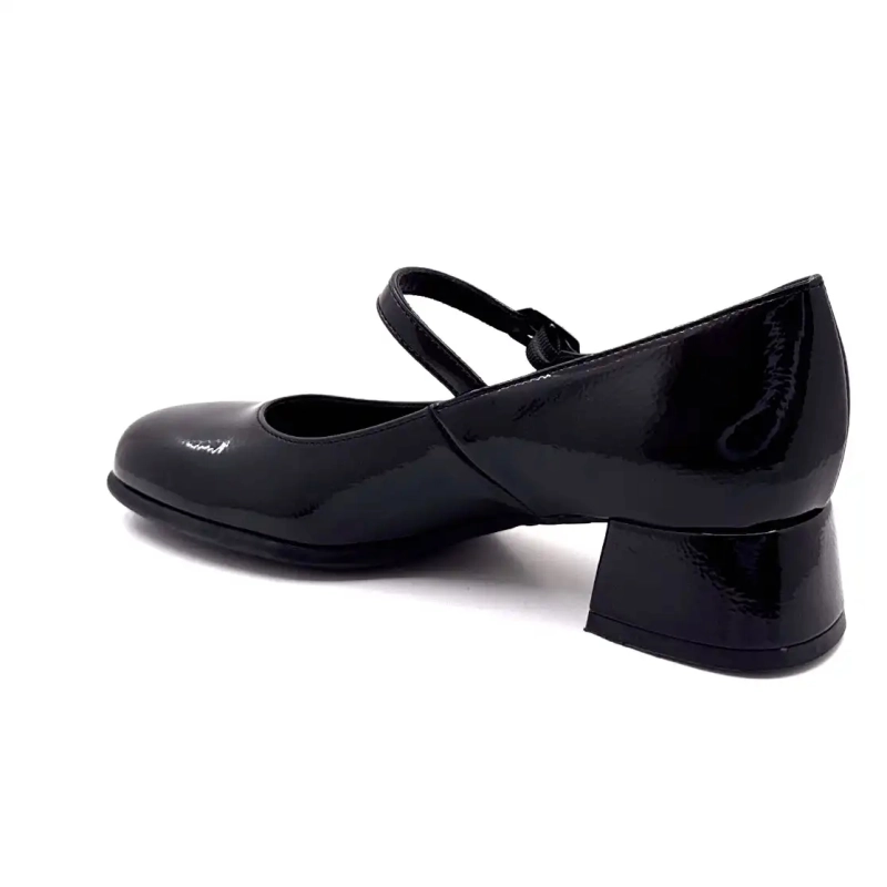 Ivoire 1n5749 Czarny lakier Ivoire Chaussures