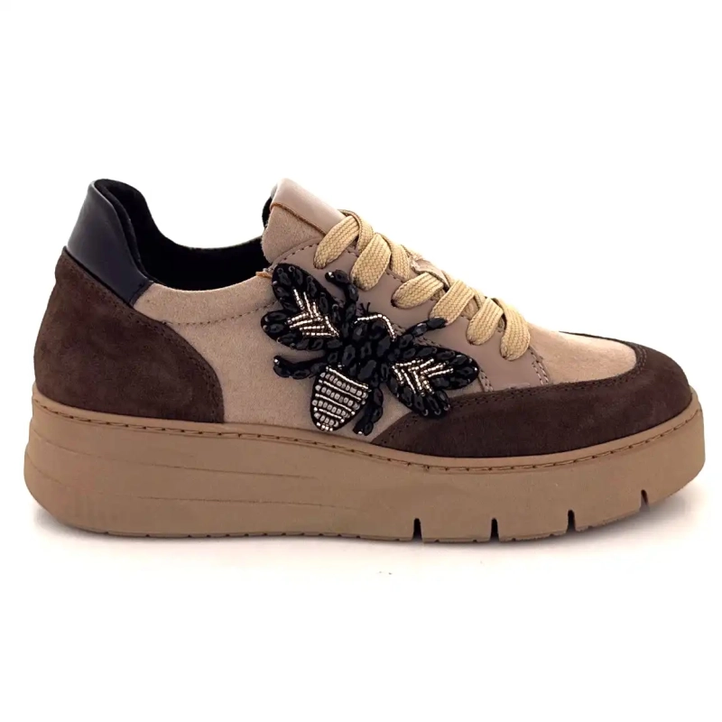 Ivoire 865896 Cuir Taupe Marron Ivoire Chaussures