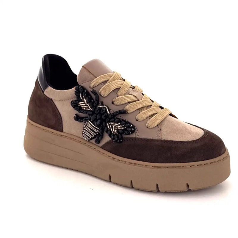 Ivoire 865896 Taupe Brun Læder Ivoire Chaussures