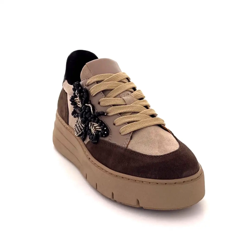 Ivoire 865896 Piele maro taupe Ivoire Chaussures