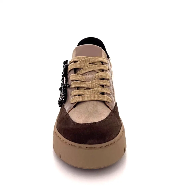 Ivoire 865896 Cuero Marrón Taupe Ivoire Chaussures