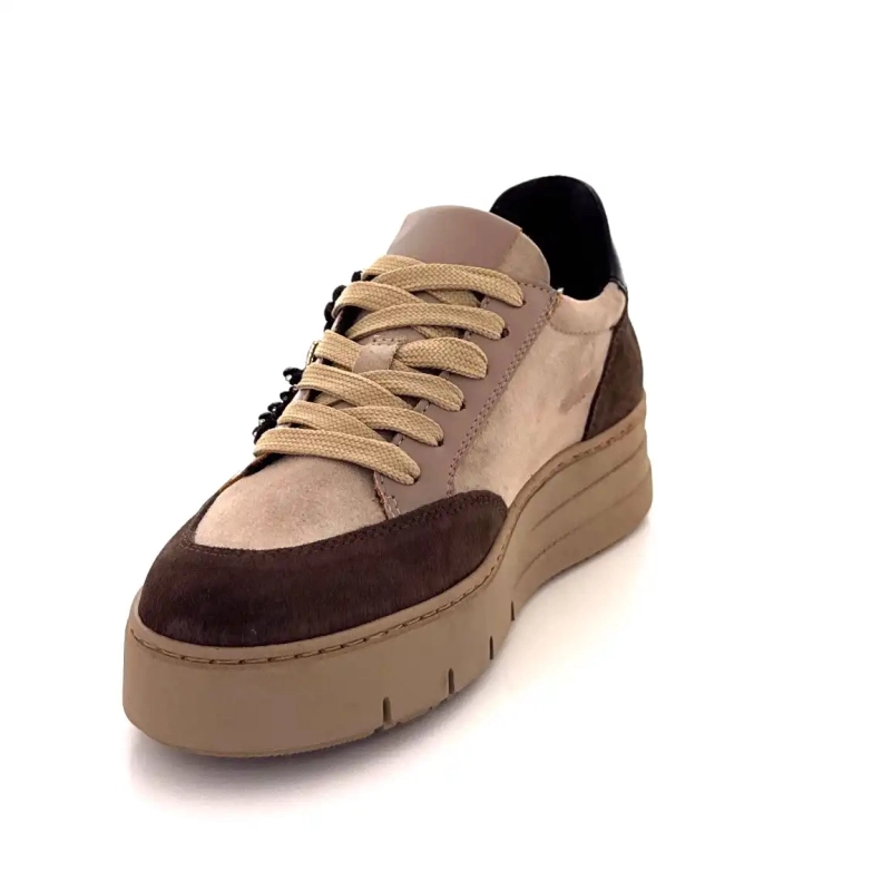 Ivoire 865896 Taupe Brun Læder Ivoire Chaussures