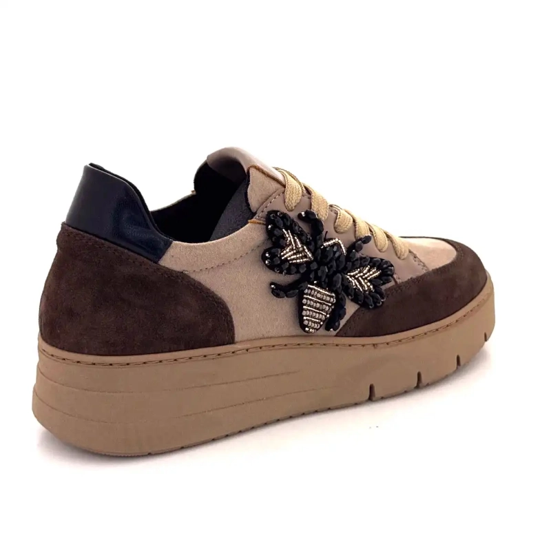 Ivoire 865896 Taupe Brunt Läder Ivoire Chaussures