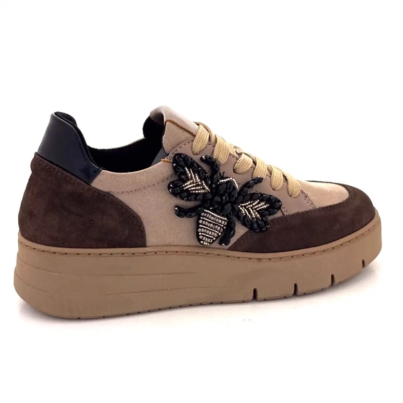 Ivoire 865896 Taupe Bruin Leer Ivoire Chaussures