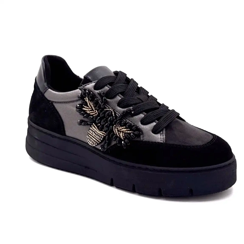 Ivoire 865896 Svart skinn Ivoire Chaussures