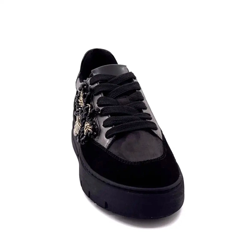 Ivoire 865896 Zwart Leer Ivoire Chaussures