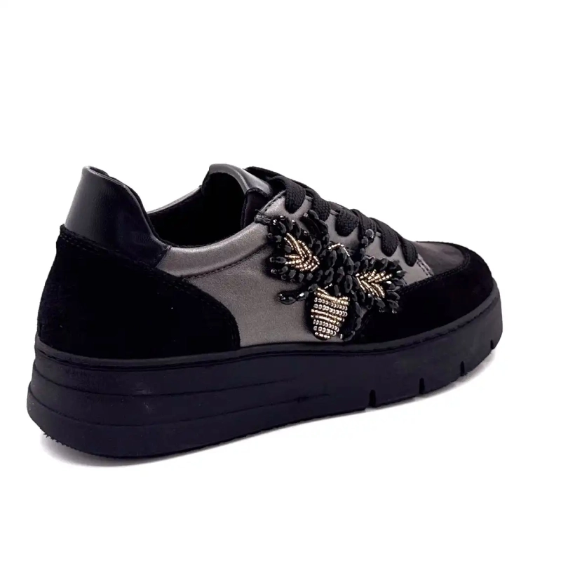 Ivoire 865896 Cuir Noir Ivoire Chaussures