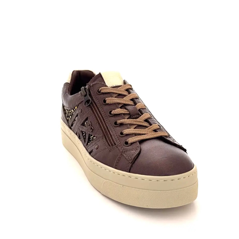 Nero Giardini 14191 D 300 Cuir Bronze & Glitter Ivoire Chaussures