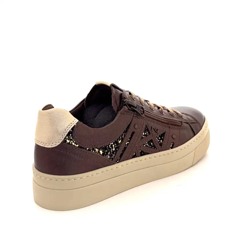 Nero Giardini 14191 D 300 Cuir Bronze & Glitter Ivoire Chaussures