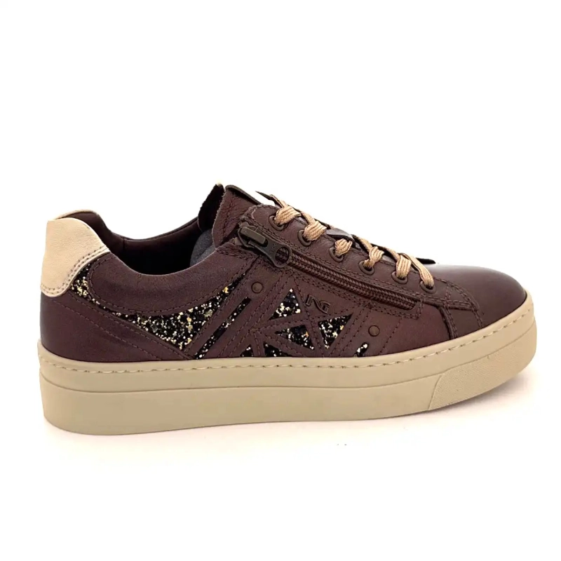 Nero Giardini 14191 D 300 Bronse & Glitter Leather Ivoire Chaussures