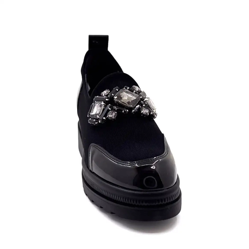 Ivoire 3a5899 Mikrofaser Schwarz Schmuck Ivoire Chaussures