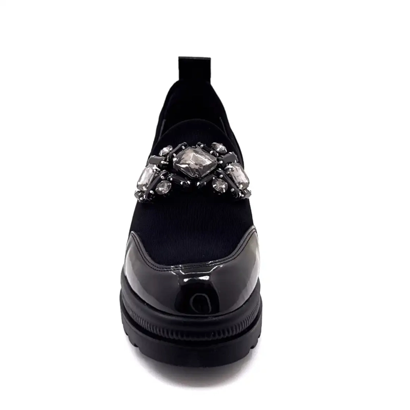 Ivoire 3a5899 Microfiber Black Jewelry Ivoire Chaussures