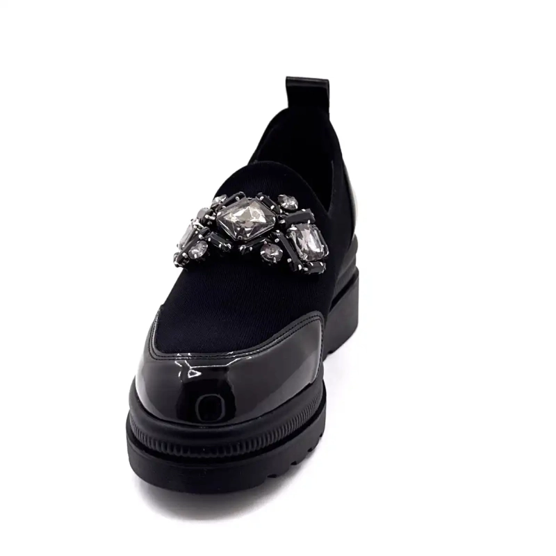 Ivoire 3a5899 Mikrofaser Schwarz Schmuck Ivoire Chaussures