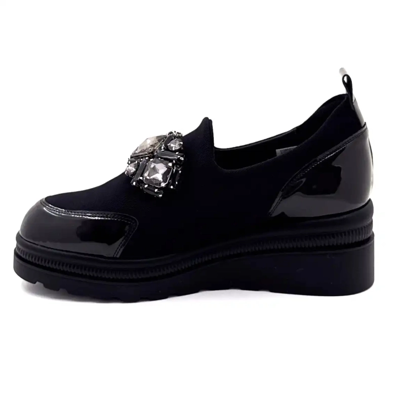 Ivoire 3a5899 Microfibra Nero Gioielli Ivoire Chaussures