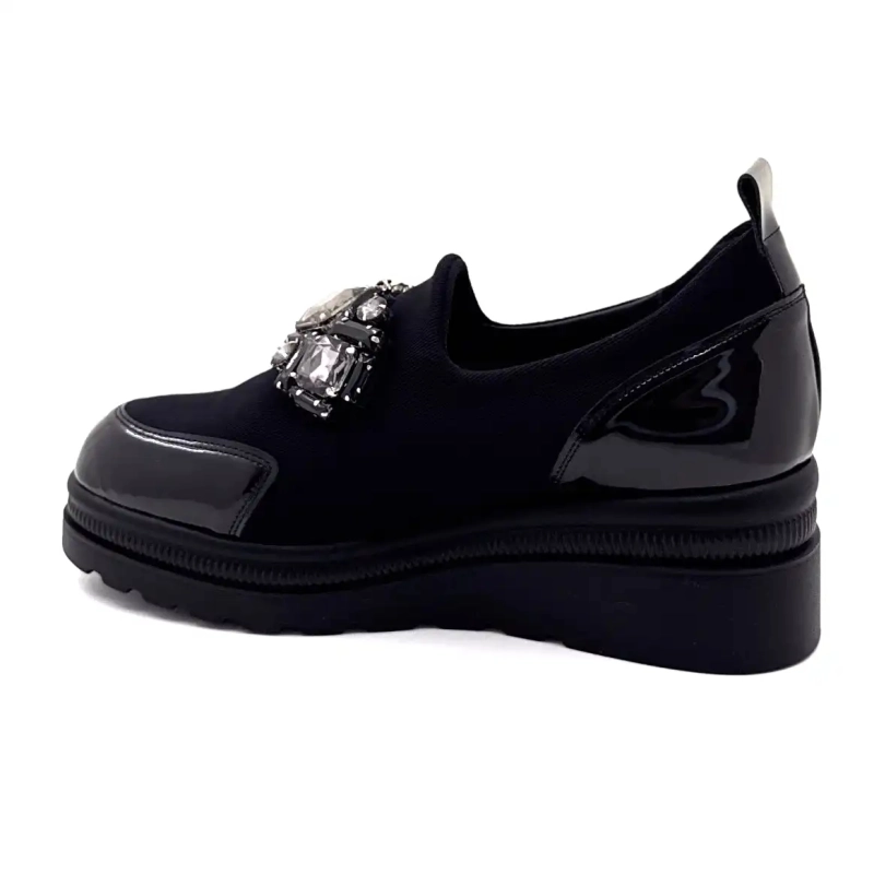 Ivoire 3a5899 Microfiber Black Jewelry Ivoire Chaussures