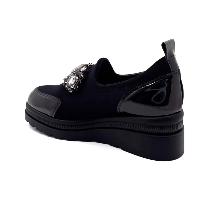 Ivoire 3a5899 Mikrofiber Sort Smykker Ivoire Chaussures