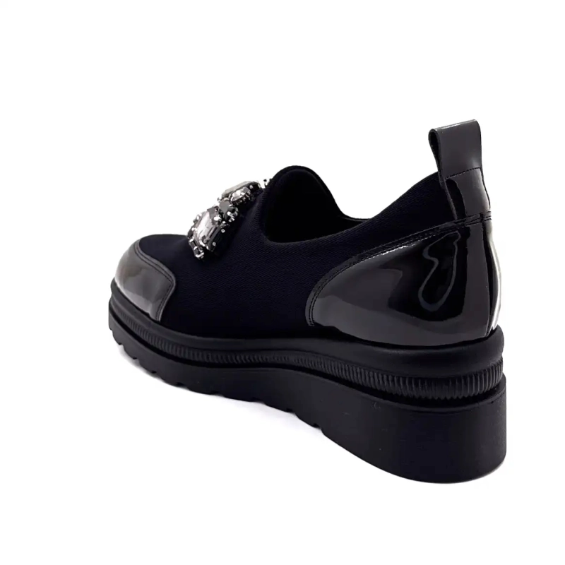 Ivoire 3a5899 Microfibre Noir Bijoux Ivoire Chaussures