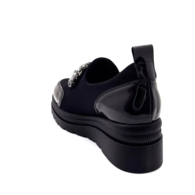 Ivoire 3a5899 Microfibre Noir Bijoux Ivoire Chaussures