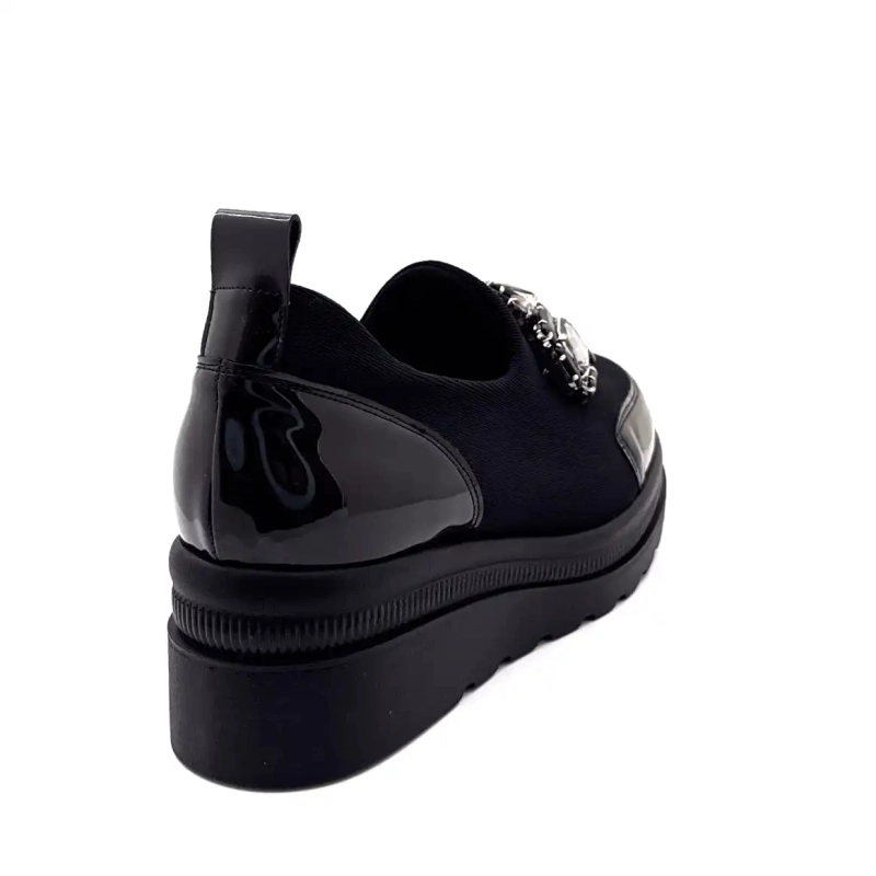 Ivoire 3a5899 Mikrofiber Svarta Smycken Ivoire Chaussures