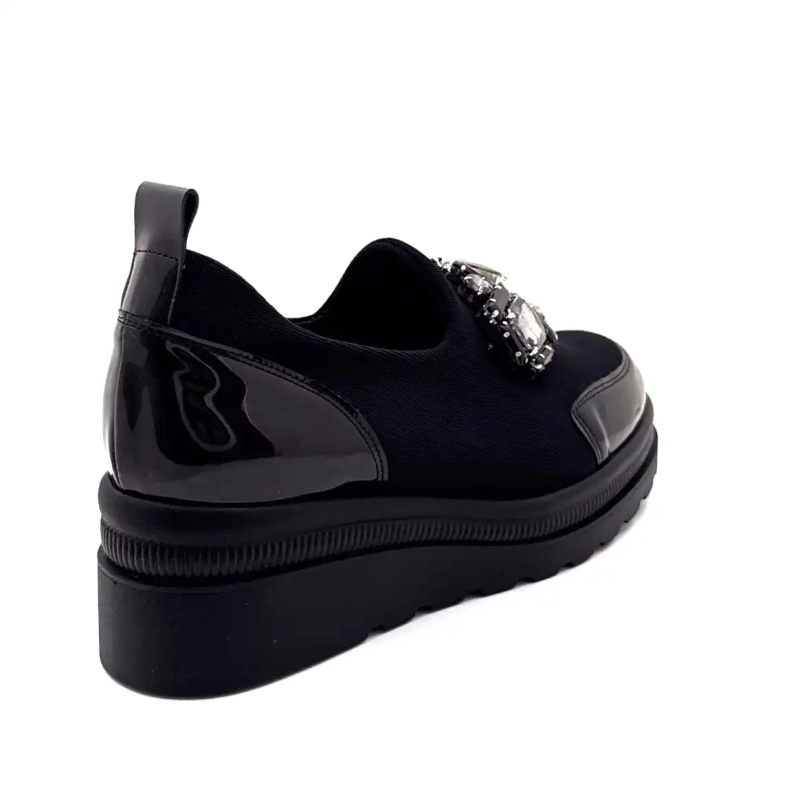 Ivoire 3a5899 Microfiber Black Jewelry Ivoire Chaussures