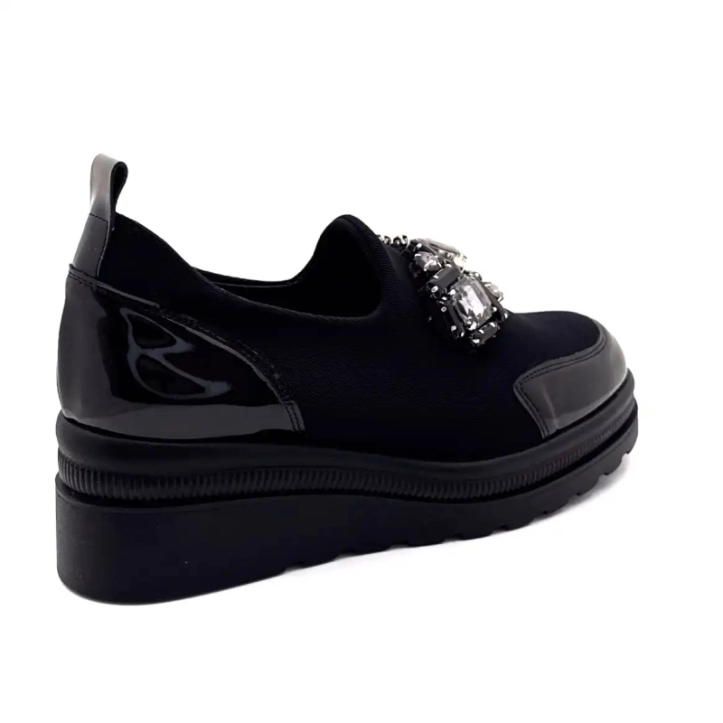 Ivoire 3a5899 Microfibre Noir Bijoux Ivoire Chaussures