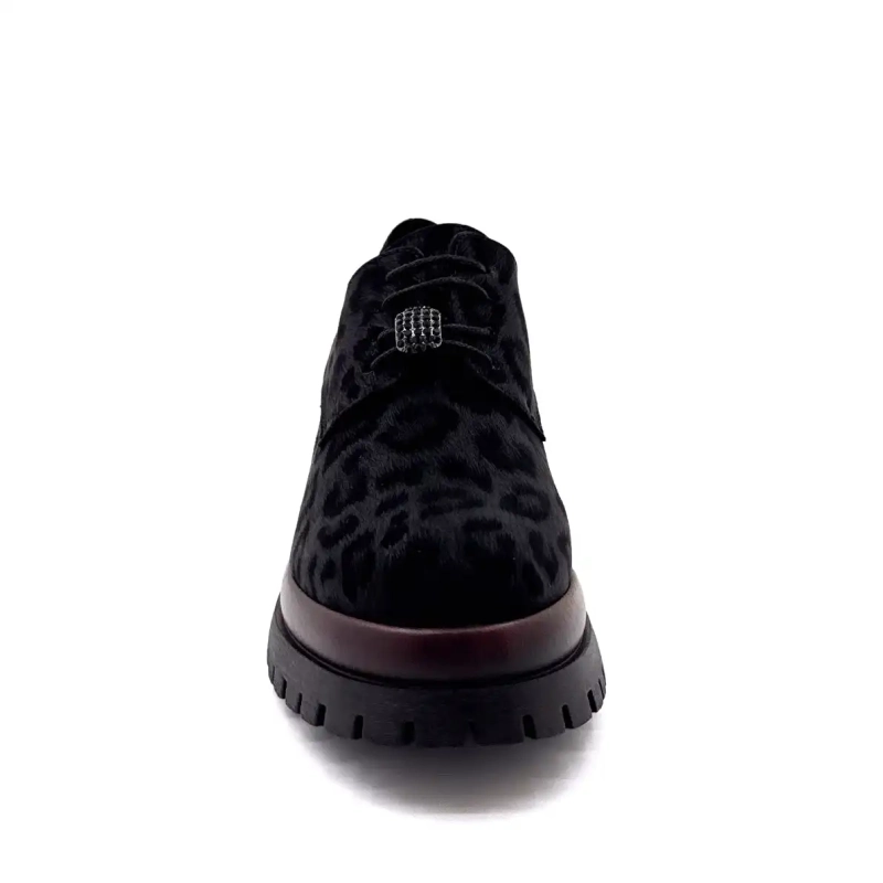 Ivoire 2p5834 Noir Motif Léo & Bordeaux Ivoire Chaussures