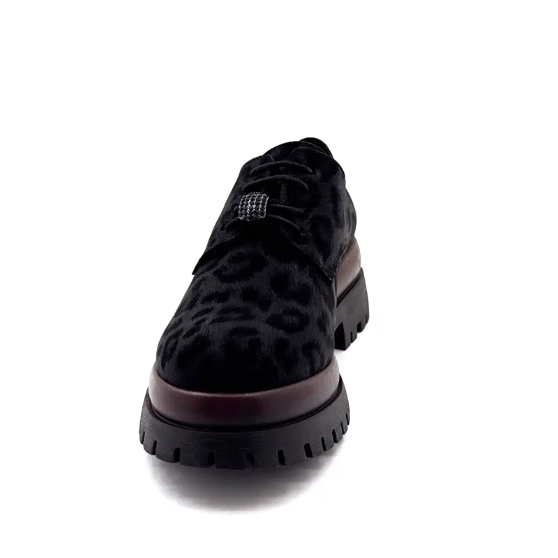 Ivoire 2p5834 Noir Motif Léo & Bordeaux Ivoire Chaussures