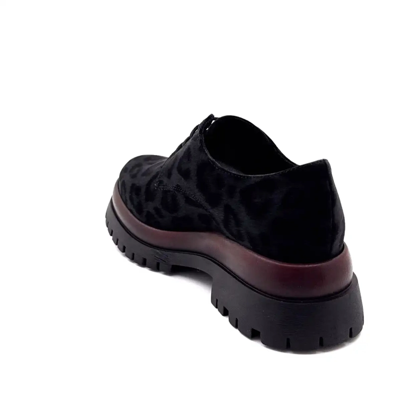 Ivoire 2p5834 Noir Motif Léo & Bordeaux Ivoire Chaussures