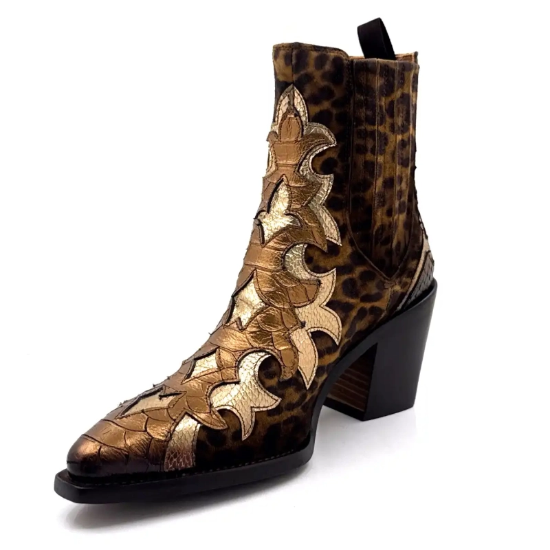 Ghost 5503 Leer Goud Brons & Leo Ivoire Chaussures