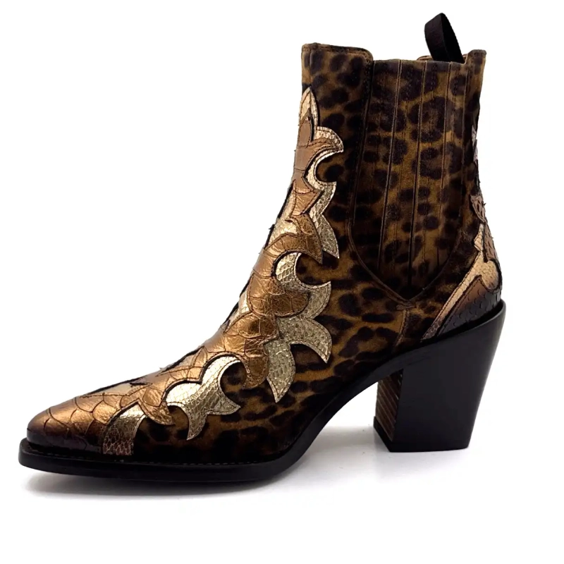 Ghost 5503 Läder Guld Brons & Lejon Ivoire Chaussures