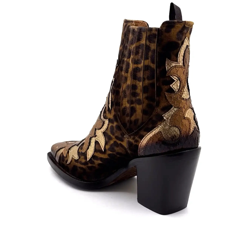 Ghost 5503 Piele Auriu Bronz și Leu Ivoire Chaussures