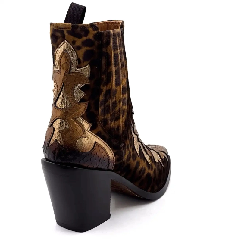 Ghost 5503 Leder Gold Bronze & Leo Ivoire Chaussures