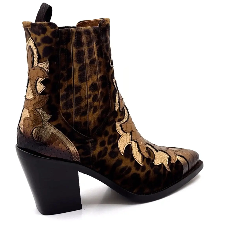 Ghost 5503 Skóra Złoty Brąz i Lew Ivoire Chaussures