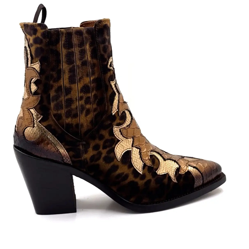 Ghost 5503 Piele Auriu Bronz și Leu Ivoire Chaussures