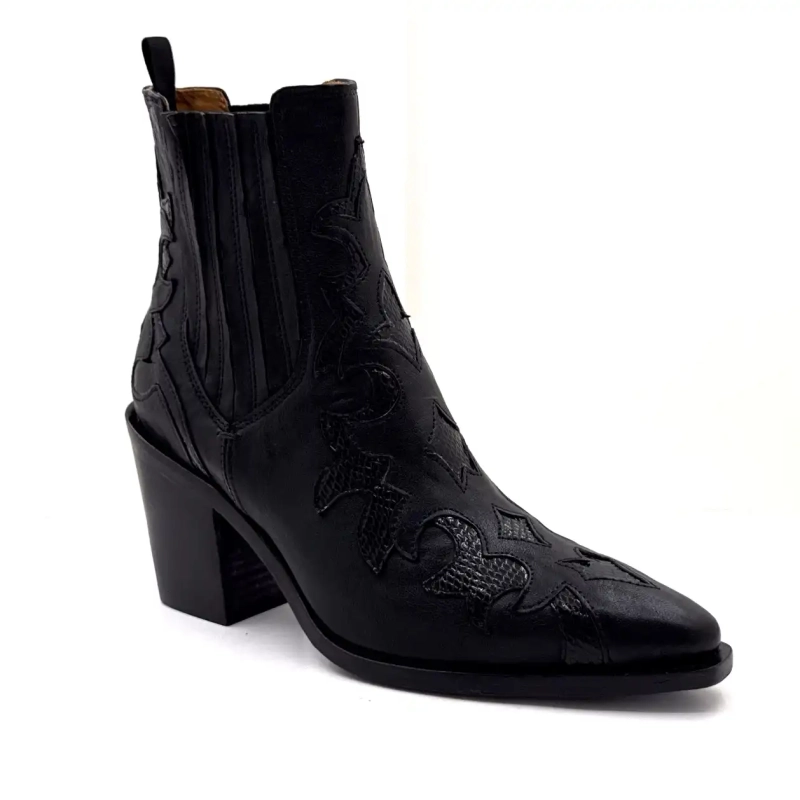 Ghost 5502 Sort Læder Ivoire Chaussures