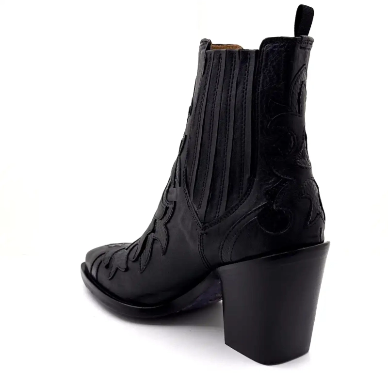 Ghost 5502 Sort Læder Ivoire Chaussures