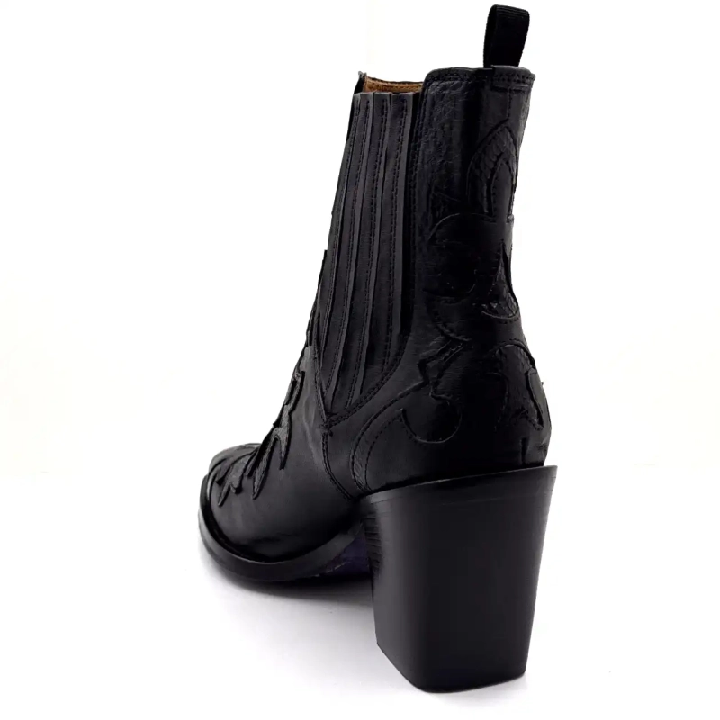 Ghost 5502 Black Leather Ivoire Chaussures