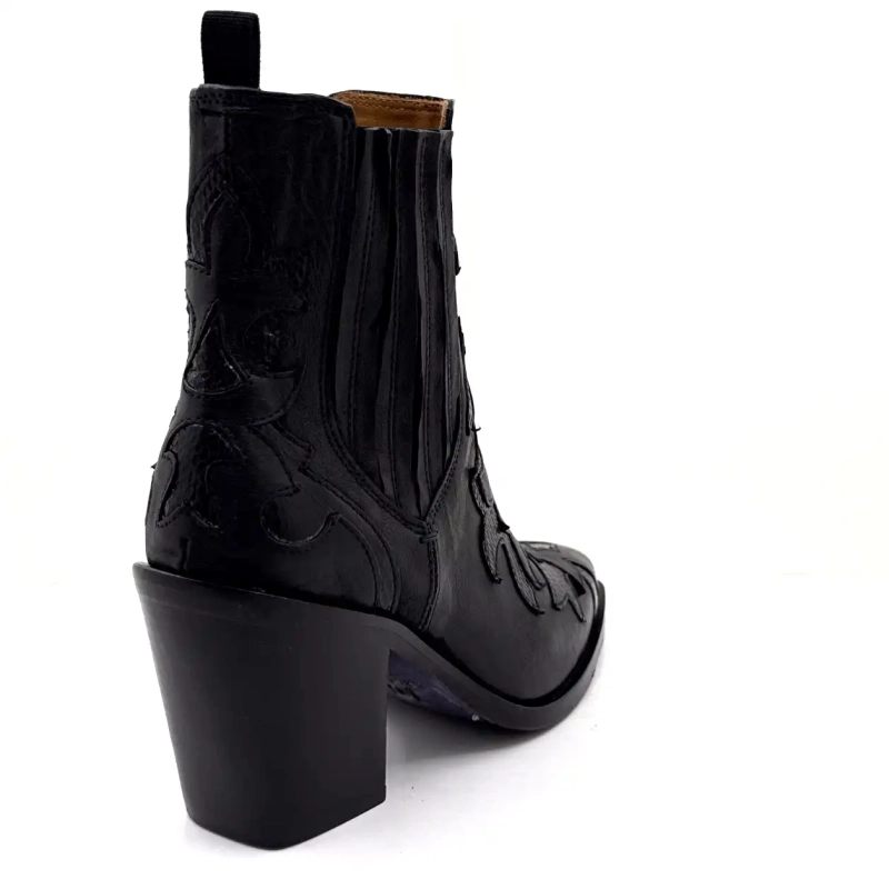 Ghost 5502 Schwarzes Leder Ivoire Chaussures