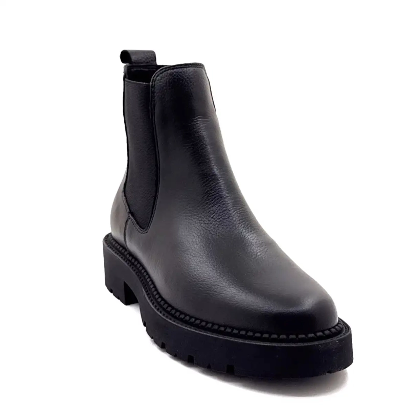 Ivoire 25830 Schwarzes Leder Ivoire Chaussures