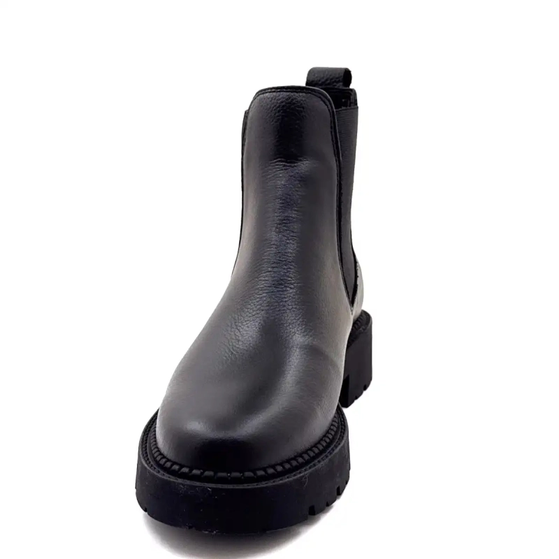 Ivoire 25830 Schwarzes Leder Ivoire Chaussures