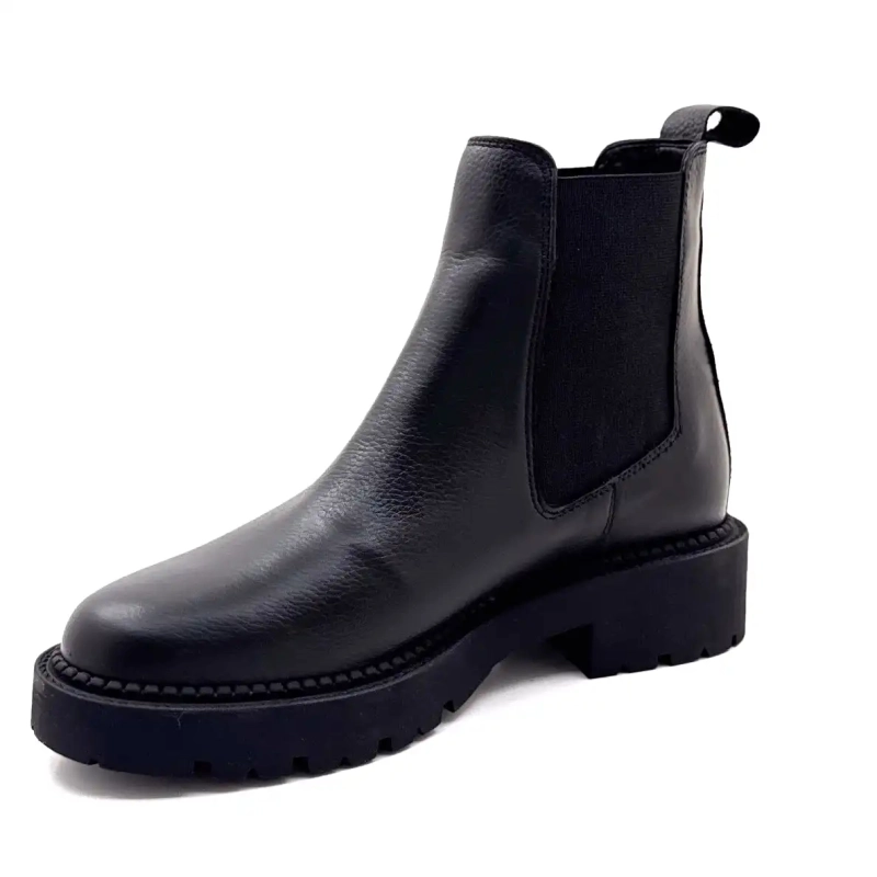 Ivoire 25830 Schwarzes Leder Ivoire Chaussures