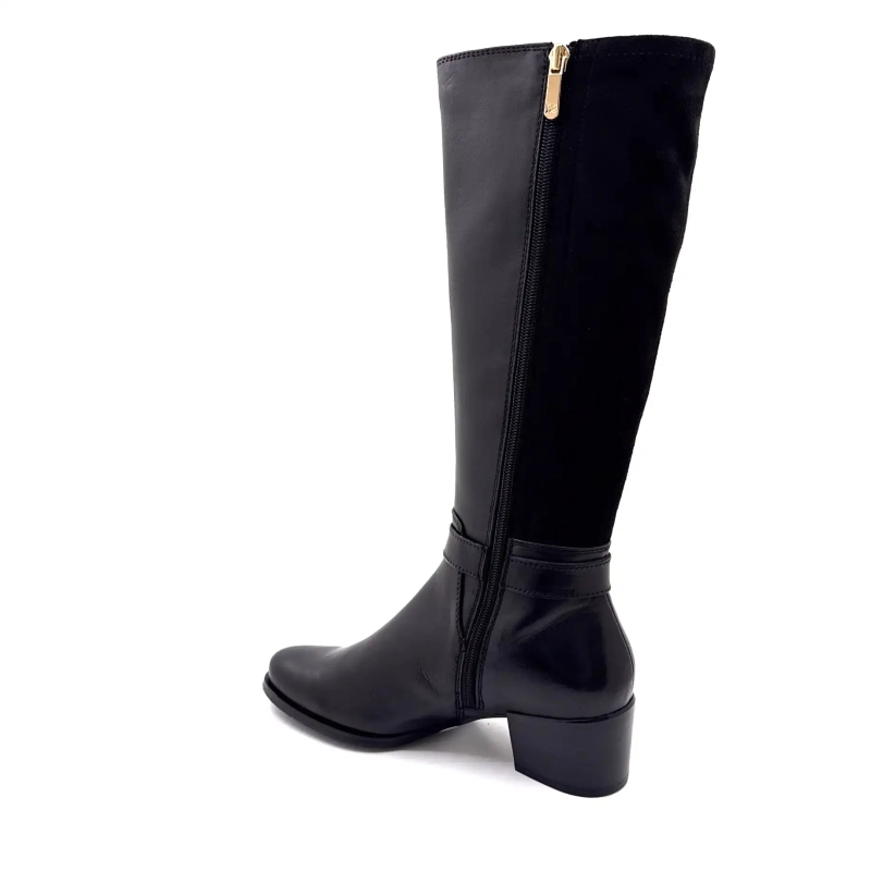 Regarde Le Ciel Jolene 35 Cuir Noir Ivoire Chaussures