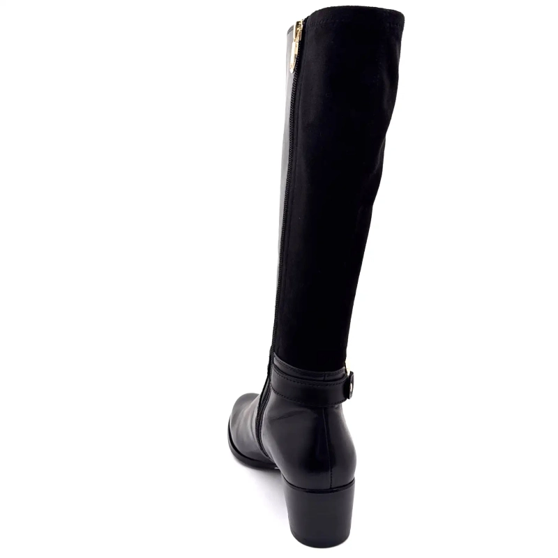 Regarde Le Ciel Jolene 35 Cuir Noir Ivoire Chaussures